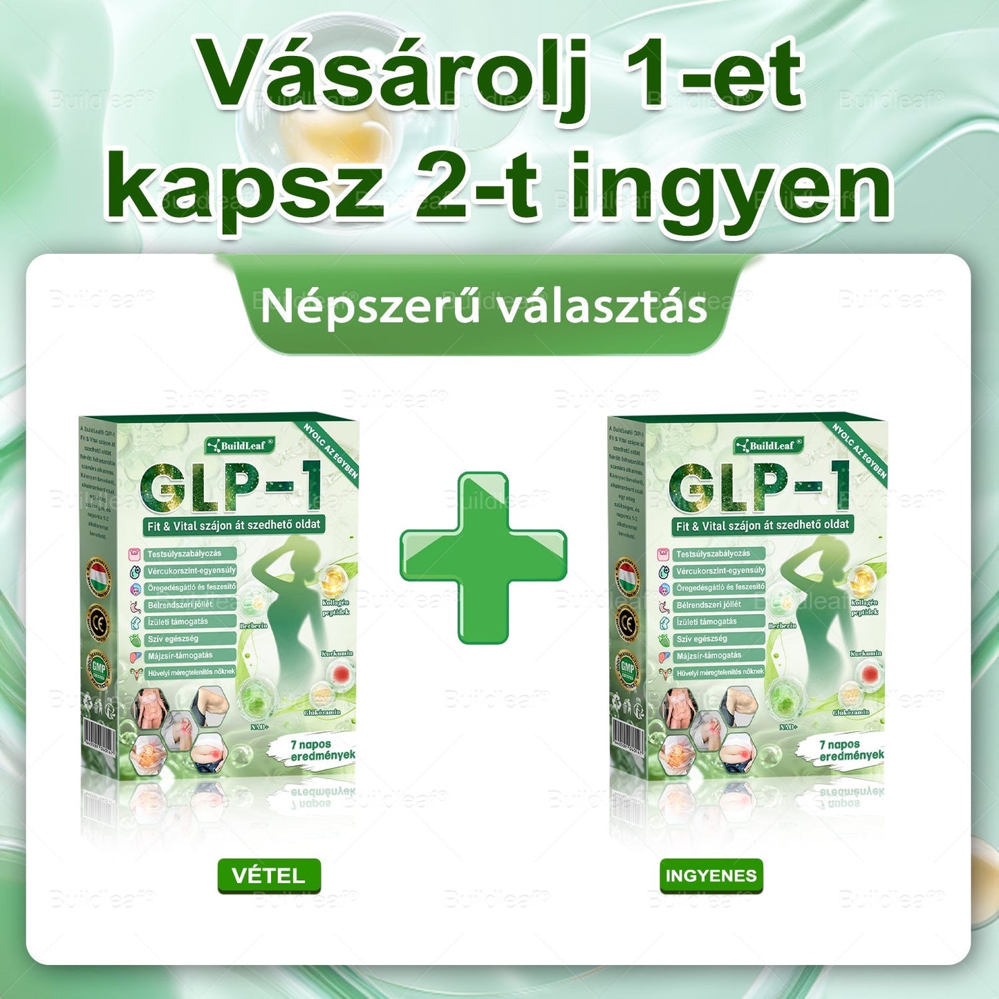 💚A BuildLeaf® Berberine GLP-1 Pro Súlycsökkentő Szájon át szedhető oldat segíthet a makacs súlytöbblet, anyagcsere- és energiaproblémák kezelésében, támogatva a jobb közérzetet és vitalitást
