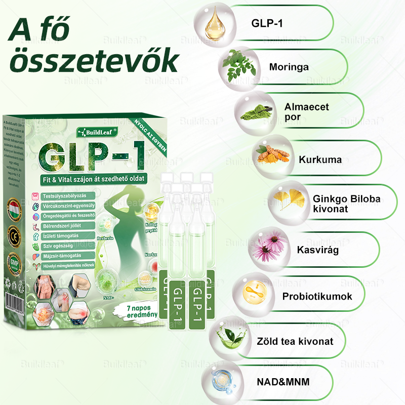 💚A BuildLeaf® Berberine GLP-1 Pro Súlycsökkentő Szájon át szedhető oldat segíthet a makacs súlytöbblet, anyagcsere- és energiaproblémák kezelésében, támogatva a jobb közérzetet és vitalitást
