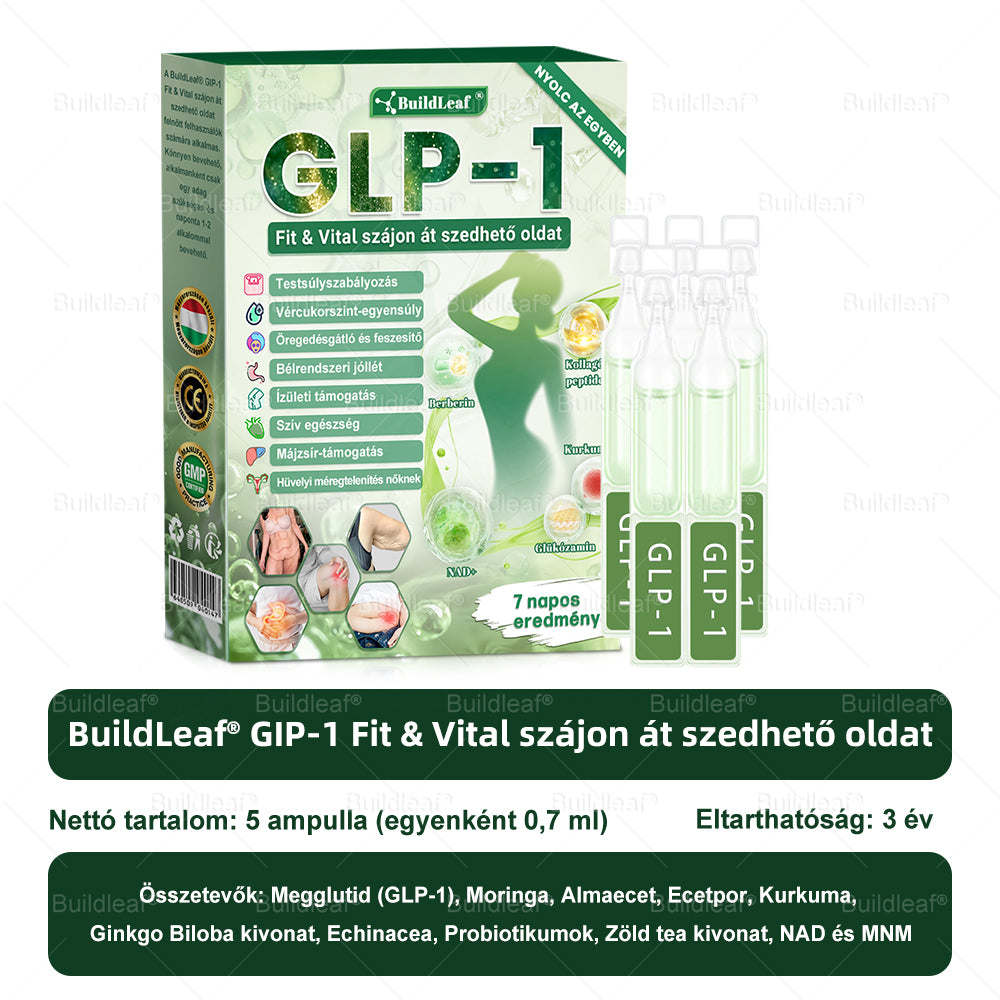 💚A BuildLeaf® Berberine GLP-1 Pro Súlycsökkentő Szájon át szedhető oldat segíthet a makacs súlytöbblet, anyagcsere- és energiaproblémák kezelésében, támogatva a jobb közérzetet és vitalitást