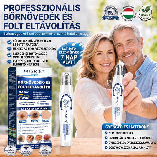 🔥Hivatalos Márkabolt | 🚢🚢 Hiskin® 7 napos Szemölcseltávolító Roll-on Ápoló Folyadék (Fájdalommentes rollerball technológia, hegek nélkül) 🐬